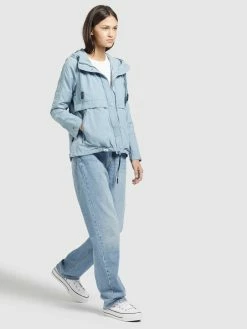 Khujo Vestes De Mi-saison Veste Mi-saison ZAHIRA3 Femme Bleu Clair -Magasin de vêtements Khujo pas cher 404a09a0071113f9cfdb991997dbce89