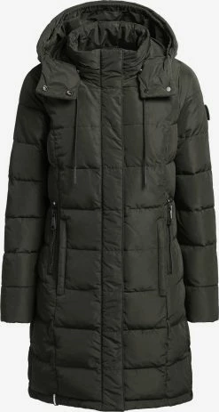 Khujo Manteaux Courts Manteau D’hiver Cups Femme Vert Foncé