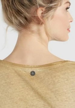 Khujo T-shirts T-shirt PERGOLA Femme Jaune Clair -Magasin de vêtements Khujo pas cher 424890de6ff7c8081034b546d5197664