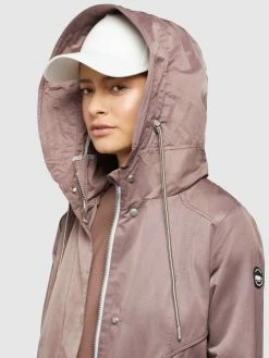 Khujo Parkas Parka Mi-saison ONDA2 Femme Marron -Magasin de vêtements Khujo pas cher 4263a87fba890f7ef2a26feef6a07baa