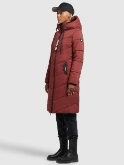 Khujo Manteaux De Mi-saison Manteau Mi-saison Aribay Femme Rouge Rouille -Magasin de vêtements Khujo pas cher 4275482bdabaa4cfcc16178f7f2181ad