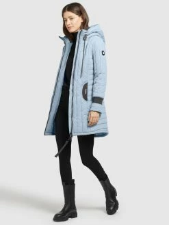 Khujo Manteaux De Mi-saison Manteau Mi-saison Jerry Femme Bleu Clair -Magasin de vêtements Khujo pas cher 4369596fca2b95c10ccc35629309482d