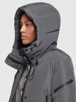 Khujo Manteaux De Mi-saison Manteau Mi-saison Femme Gris Basalte -Magasin de vêtements Khujo pas cher 4457cbcd78b313f7d9ee47f9d8458f98