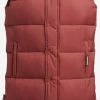 Khujo Vestes Sans Manches Gilet Magneta Femme Rouge Rouille -Magasin de vêtements Khujo pas cher 45186bb9b11eddd7daf2baa73a5cfef1