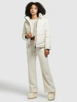 Khujo Vestes Dhiver Veste D’hiver Monty 2 Femme Blanc Cassé -Magasin de vêtements Khujo pas cher 489408531406687b57281ca60f291c14