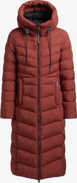 Khujo Manteaux Dhiver Manteau D’hiver Ingram Femme Rouge Rouille