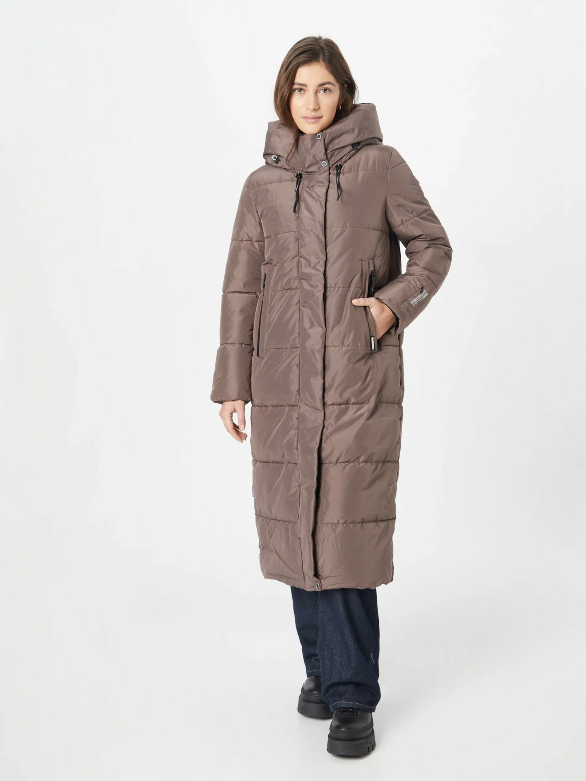 Khujo Manteaux De Mi-saison Manteau Mi-saison Soulani Femme Taupe 4 Khujo Manteaux De Mi-saison Manteau Mi-saison Soulani Femme Taupe – Image 2