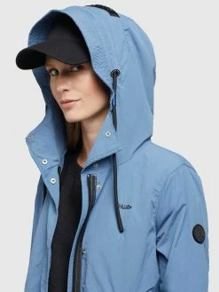 Khujo Manteaux De Mi-saison Manteau Mi-saison ADDA2 Femme Bleu -Magasin de vêtements Khujo pas cher 4d4e42dae7d14bd292d45126fef8d8e8