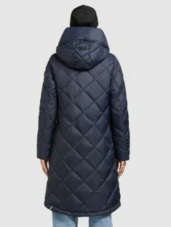 Khujo Manteaux De Mi-saison Manteau Mi-saison Zarita Femme Bleu Foncé -Magasin de vêtements Khujo pas cher 4ed4cfb17bf7cd528d64c63aeb360469