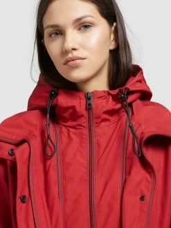 Khujo Parkas Parka Mi-saison FELINA Femme Rouge -Magasin de vêtements Khujo pas cher 4f3440b8e3c7d0f57e7847040c519a54