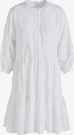 Khujo Robes Fluides Robe-chemise Crepes Femme Blanc