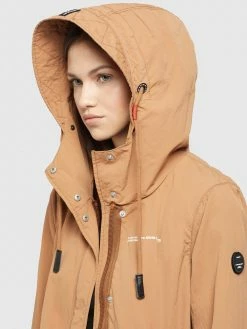 Khujo Vestes De Mi-saison Veste Mi-saison ADDA Femme Beige -Magasin de vêtements Khujo pas cher 527ea95ce0f9ff5a3e3ff86e96edf337