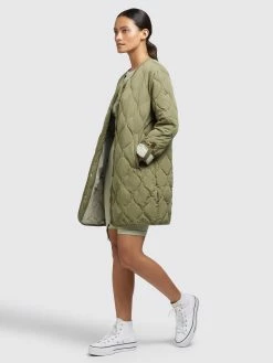 Khujo Manteaux De Mi-saison Manteau Mi-saison Sira Femme Olive -Magasin de vêtements Khujo pas cher 5312856a60747ae147cd83de3e741c1e