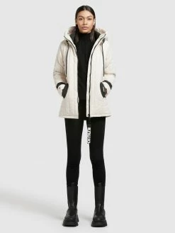 Khujo Vestes De Mi-saison Veste Mi-saison Tweety Femme Blanc Cassé -Magasin de vêtements Khujo pas cher 541b2f93ef175501b1a4e73981006086