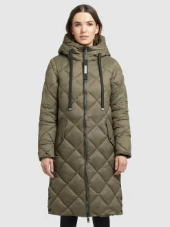 Khujo Manteaux Dhiver Manteau D’hiver LENNJA Femme Kaki -Magasin de vêtements Khujo pas cher 54384a315ffe9318250aaec2186ba274
