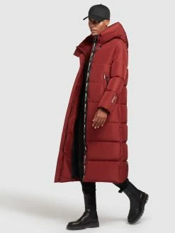 Khujo Manteaux Dhiver Manteau D’hiver Soulani Femme Rouge Rouille -Magasin de vêtements Khujo pas cher 5497da8149261a8798cd0a5a446bc596
