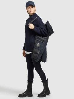 Khujo Vestes Dhiver Veste D’hiver Kanda 2 Femme Bleu Marine -Magasin de vêtements Khujo pas cher 55a475e1e96ee4238b47e525c5d73734