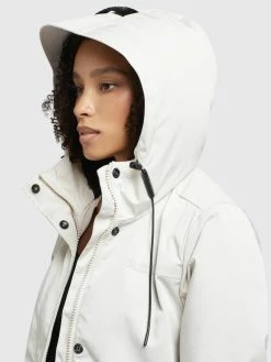 Khujo Manteaux De Mi-saison Manteau Mi-saison Jomana Femme Blanc Cassé -Magasin de vêtements Khujo pas cher 5726c659496e3004d5a17f2c521ea146