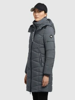 Khujo Manteaux De Mi-saison Manteau Mi-saison Fitt Light Femme Gris Foncé -Magasin de vêtements Khujo pas cher 57d7c032413bacb10167f69d5a4dd514