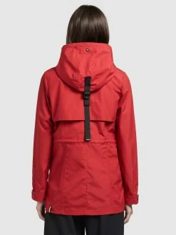 Khujo Parkas Parka Mi-saison FELINA Femme Rouge -Magasin de vêtements Khujo pas cher 585009a2318a0e070cb324fff738ed9d