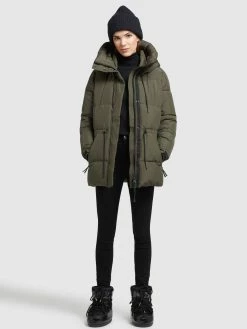 Khujo Vestes Dhiver Veste D’hiver Leviani Femme Vert Foncé -Magasin de vêtements Khujo pas cher 598c657f896ca3d3011c1d1cee896255