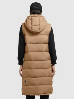 Khujo Vestes Sans Manches Gilet Tourin Femme Noisette -Magasin de vêtements Khujo pas cher 599af7b69e9a348c6b23a94a7d365da2