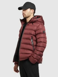 Khujo Vestes Dhiver Veste D’hiver Gamer Homme Rouge Cerise -Magasin de vêtements Khujo pas cher 59b8330b600492ac736759814349e444