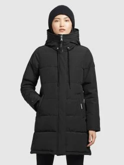 Khujo Manteaux Courts Manteau D’hiver Mats Femme Noir -Magasin de vêtements Khujo pas cher 5b5c96f06703b1a755402e655988f341