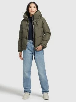 Khujo Vestes Dhiver Veste D’hiver Esila Femme Kaki -Magasin de vêtements Khujo pas cher 5bff01d3346dbc20c68791d5178d178a