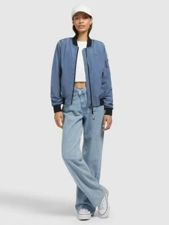 Khujo Vestes De Mi-saison Veste Mi-saison Stence2 Femme Bleu -Magasin de vêtements Khujo pas cher 5de29641214c1c9b5bbce0e679cacd2e