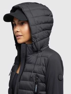 Khujo Vestes De Mi-saison Veste Mi-saison Dalis Matt Femme Noir -Magasin de vêtements Khujo pas cher 5df6cffc63b81bc1c7fc292d393977fd