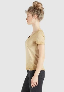 Khujo T-shirts T-shirt PERGOLA Femme Jaune Clair -Magasin de vêtements Khujo pas cher 5f4abe3f68eb3227258e4439baed5ace