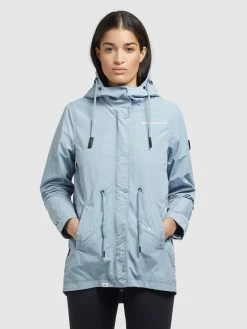 Khujo Vestes De Mi-saison Veste Mi-saison CAIMA Femme Bleu Clair -Magasin de vêtements Khujo pas cher 6055a6b9f1da3fb5bf7c2fbc13fbf8b7