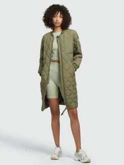 Khujo Manteaux De Mi-saison Manteau Mi-saison Mary Femme Olive -Magasin de vêtements Khujo pas cher 61c43612e720ec958b2da64ce4d1e639
