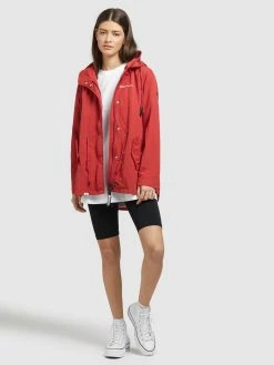 Khujo Vestes De Mi-saison Veste Mi-saison CAIMA Femme Rouge -Magasin de vêtements Khujo pas cher 63dbc394d6758eb5a6483e5da3b1765b