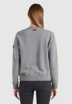 Khujo Sweats Sweat-shirt Lisel Femme Gris -Magasin de vêtements Khujo pas cher 64da31f72ed886a03841f827d905f281