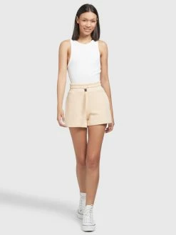 Khujo Shorts Regular Pantalon Femme Jaune Clair -Magasin de vêtements Khujo pas cher 68ec507de2945c048827f3c0c278339c