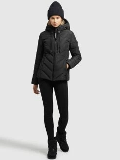 Khujo Vestes De Mi-saison Veste Mi-saison Stern Femme Noir -Magasin de vêtements Khujo pas cher 6bd8f0791613a61375126922a4924d94