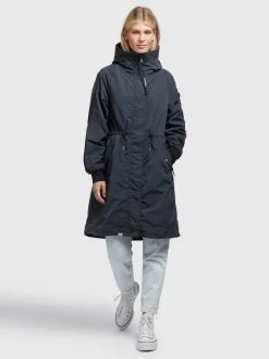 Khujo Manteaux De Mi-saison Manteau Mi-saison SILICA Femme Gris Foncé -Magasin de vêtements Khujo pas cher 6c285b8627aa20bb79ee939c5d116ff9