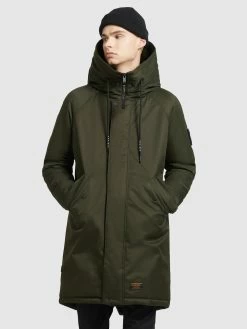 Khujo Manteaux Dhiver Manteau D’hiver Tuck Homme Olive -Magasin de vêtements Khujo pas cher 6d7431e4f960862e6bfd472584257549