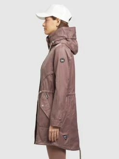 Khujo Parkas Parka Mi-saison ONDA2 Femme Marron -Magasin de vêtements Khujo pas cher 6e2570ac841c6ec427477a06402e9429