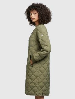 Khujo Manteaux De Mi-saison Manteau Mi-saison Mary Femme Olive -Magasin de vêtements Khujo pas cher 6fff0e89f5a33cce1f4acc304276d086