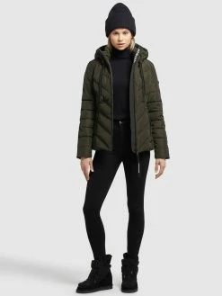 Khujo Vestes De Mi-saison Veste Mi-saison Stern Femme Kaki -Magasin de vêtements Khujo pas cher 7533f178f0d4fa79ad8e53d3ab422cad
