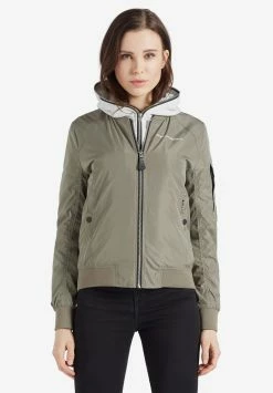 Khujo Vestes Dhiver Veste D’hiver LARIFA Femme Kaki -Magasin de vêtements Khujo pas cher 756a628839f33be9520902911957dac9