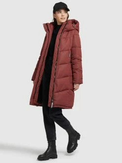 Khujo Manteaux Dhiver Manteau D’hiver Limetta Femme Rouge Rouille -Magasin de vêtements Khujo pas cher 75d8cd3d1b63c609665825e31a8e2be6