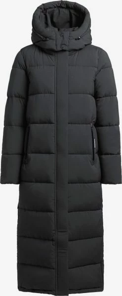 Khujo Manteaux Dhiver Manteau D’hiver Femme Noir