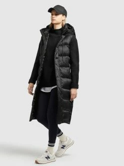 Khujo Vestes Sans Manches Gilet Tourin Femme Noir -Magasin de vêtements Khujo pas cher 78d619497f5d79c55b08e500b4a240d3
