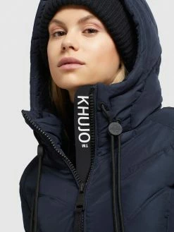 Khujo Vestes De Mi-saison Veste Mi-saison Stern Femme Bleu Foncé -Magasin de vêtements Khujo pas cher 7a32c384148f82d45fef59517172fc74