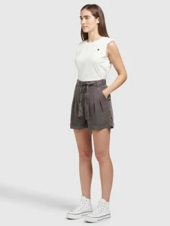 Khujo Shorts Loosefit Pantalon à Pince Elida Femme Anthracite -Magasin de vêtements Khujo pas cher 7b952c3bb477fc47fad9d3c650f9316c