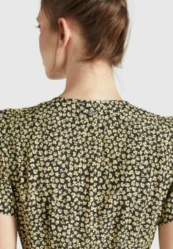 Khujo Robes Fluides Robe-chemise Porgy Femme Jaune Pastel / Noir -Magasin de vêtements Khujo pas cher 7ba28fc11f32b953027d25a1006b75fa